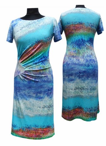 Úpletové barevné šaty Seaonyx Dámské oděvy